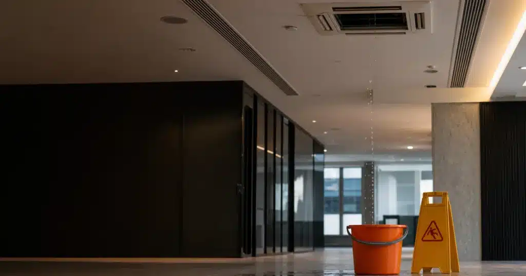 商用冷氣漏水的初步排查|天花滴水、去水及營運風險 / Initial Checks for Commercial Air-conditioning Water Leaks