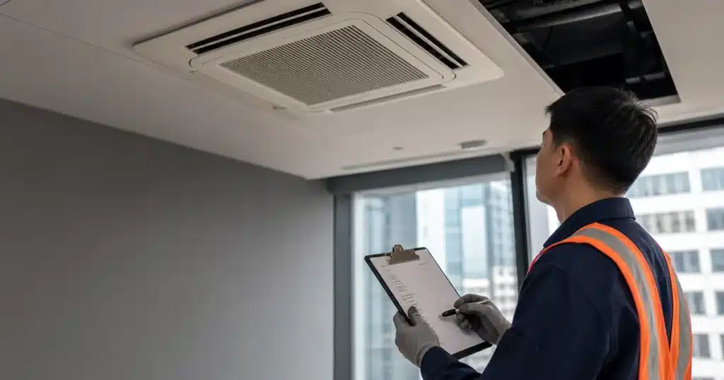 商用冷氣清洗完成後如何驗收|相片、去水檢查、運行測試及例外項目 / Commercial Air-conditioning Cleaning Completion and Acceptance Checklist