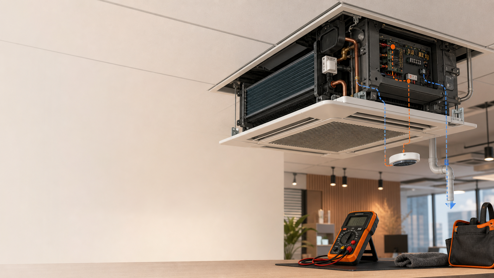Commercial air-conditioning fault assessment
