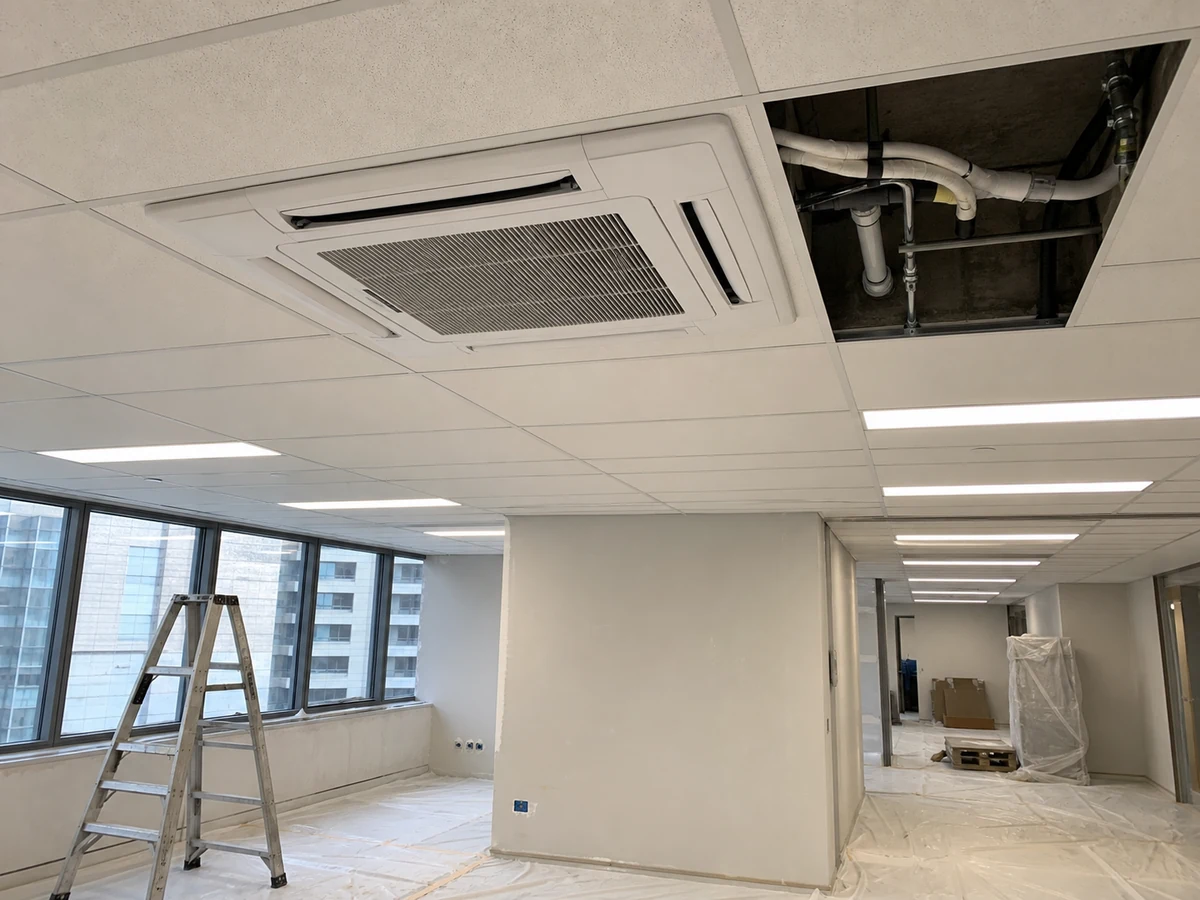 商用冷氣新裝及改裝實物場景示意圖