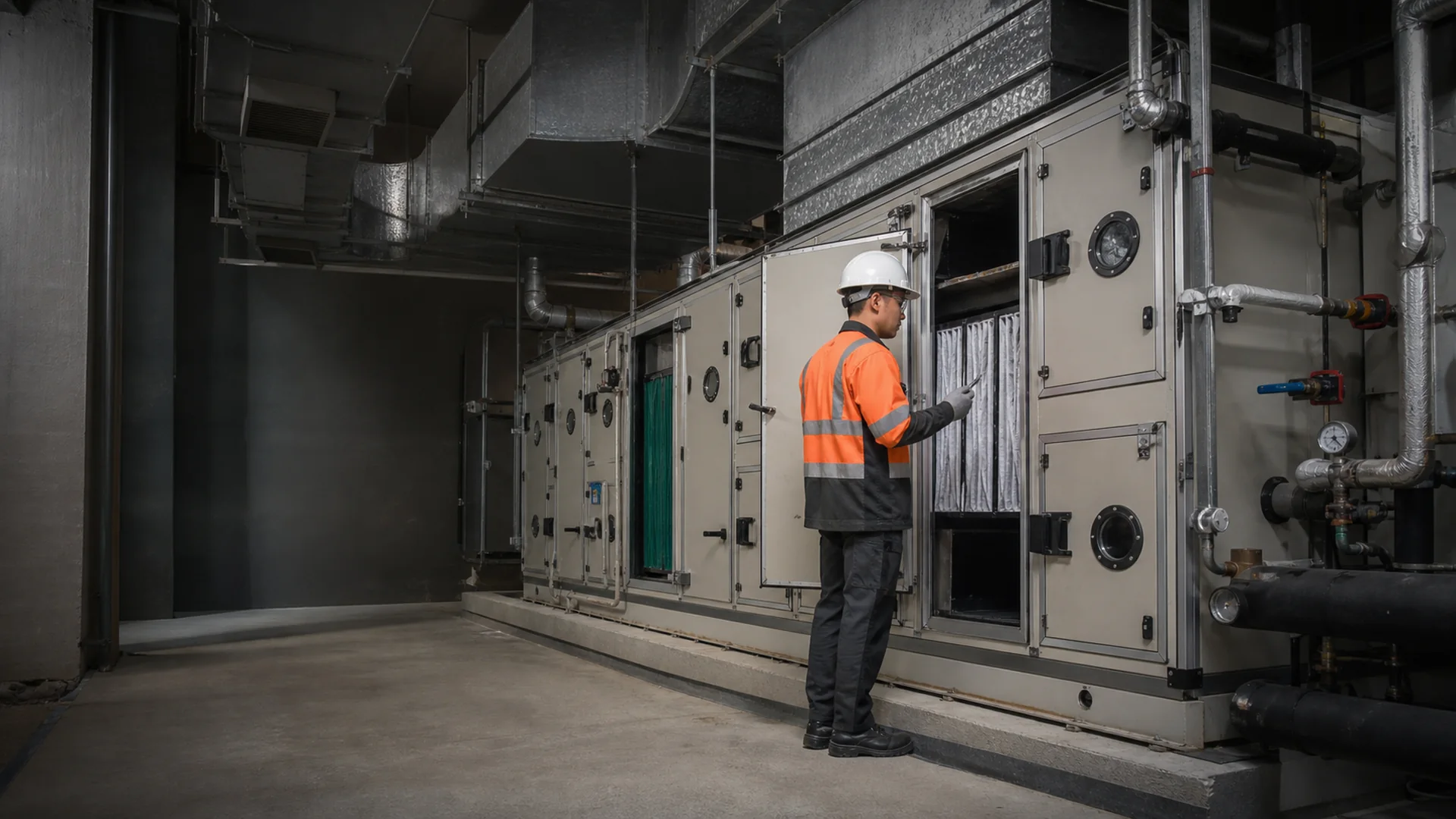 AHU and FCU air-handling equipment