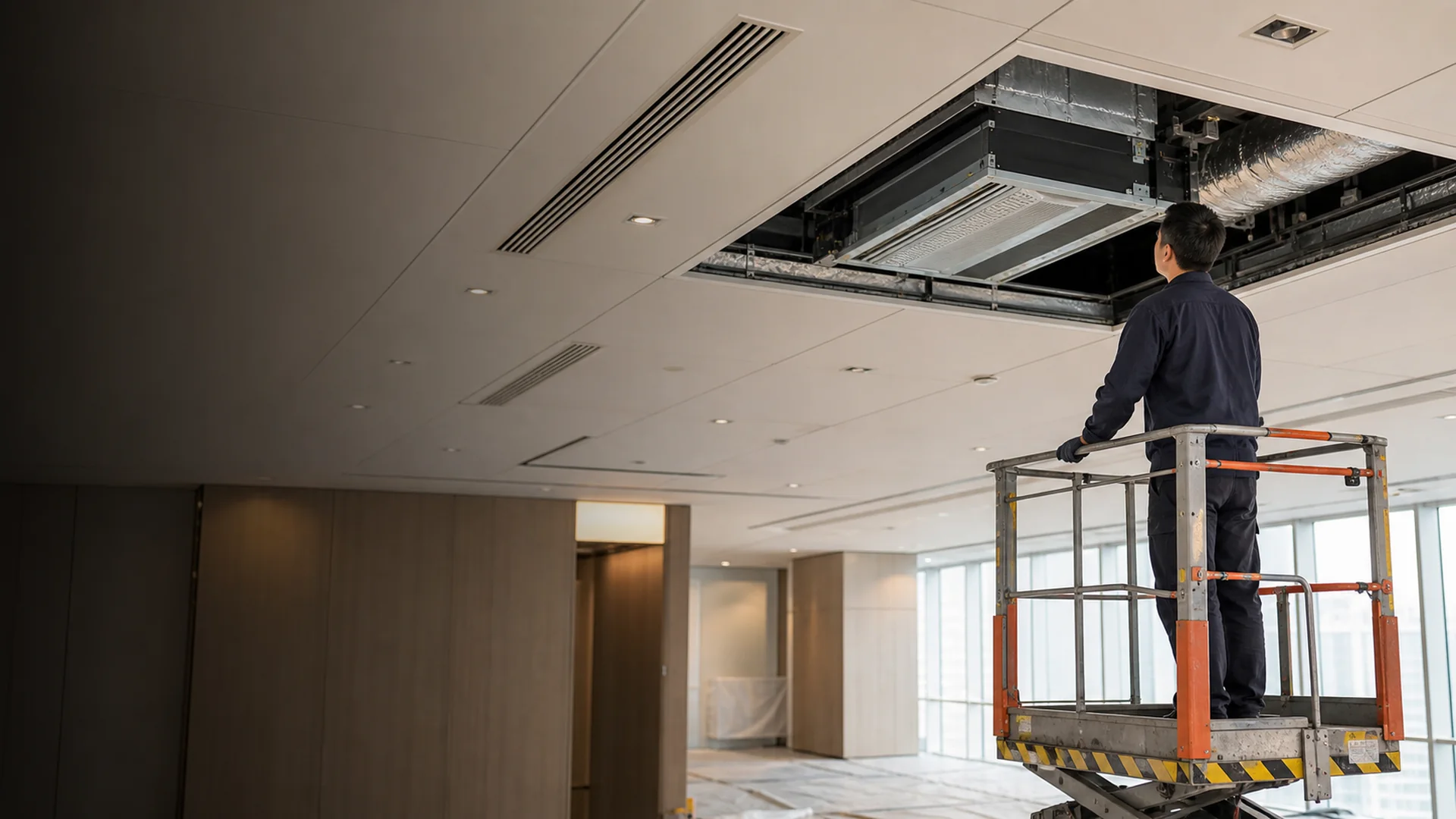 Concealed ducted split air-conditioning cleaning